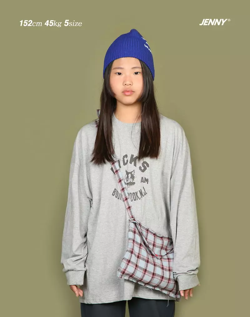Jenny Basic - Korean Junior Fashion - #childofig - Check Messenger Bag - 11