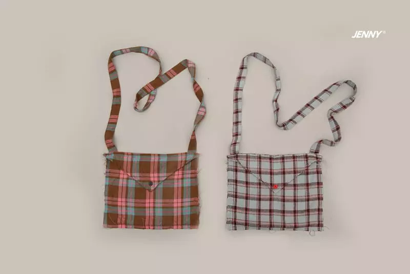 Jenny Basic - Korean Junior Fashion - #fashionkids - Check Messenger Bag
