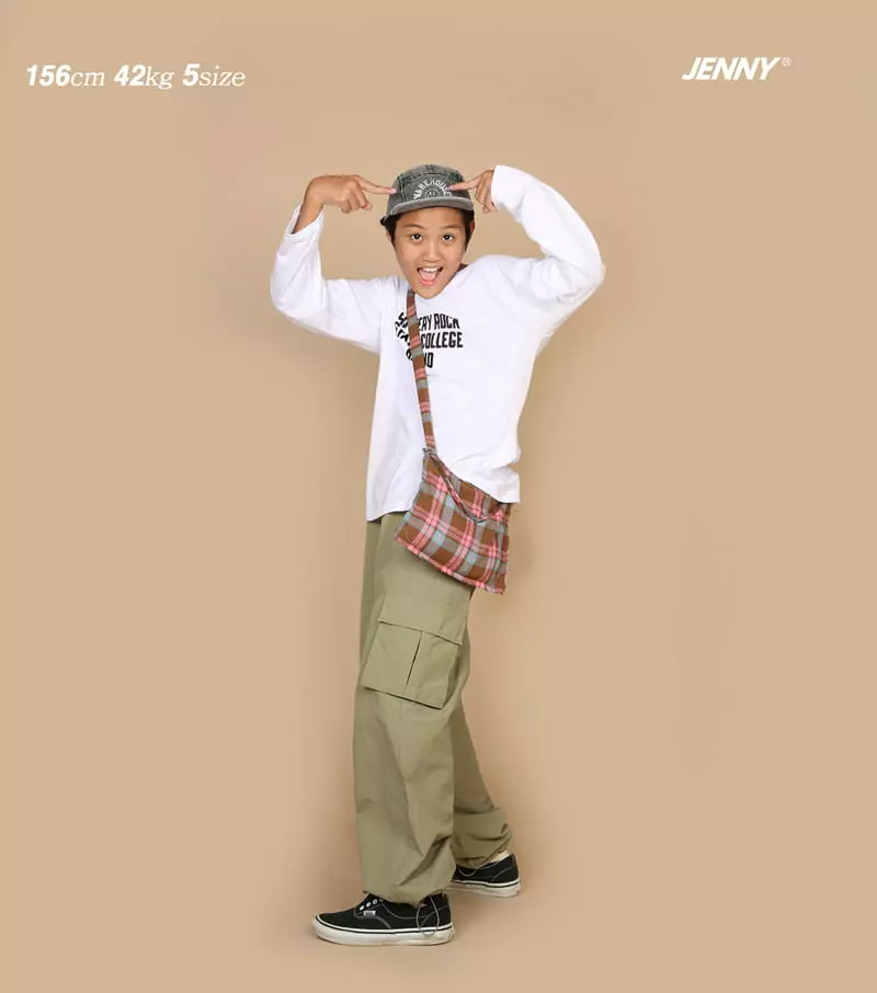 Jenny Basic - Korean Junior Fashion - #littlefashionista - Check Messenger Bag - 6
