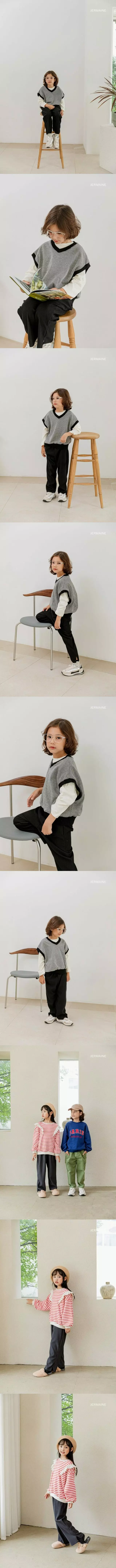 Jermaine - Korean Children Fashion - #minifashionista - Mir Rib Slit Pants - 2