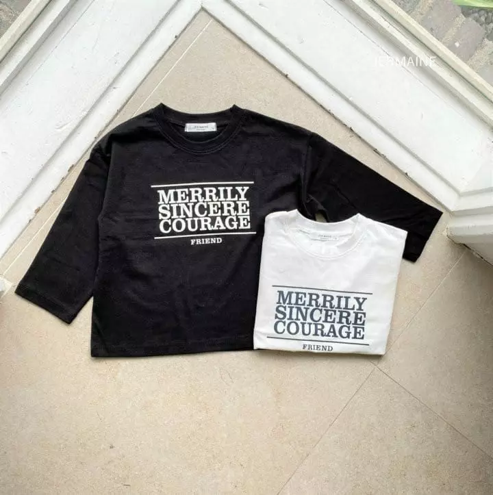 Jermaine - Korean Children Fashion - #minifashionista - Lettering Single Tee