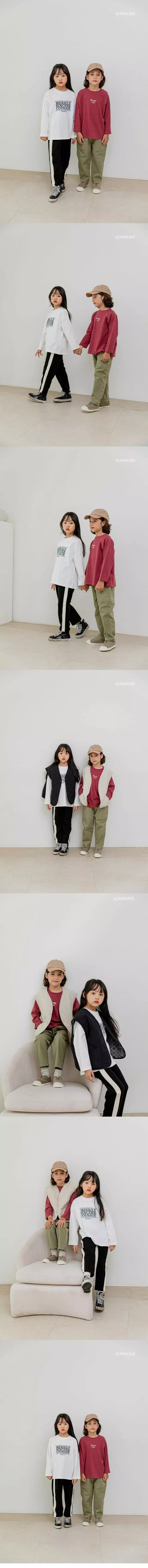 Jermaine - Korean Children Fashion - #prettylittlegirls - Lettering Single Tee - 2