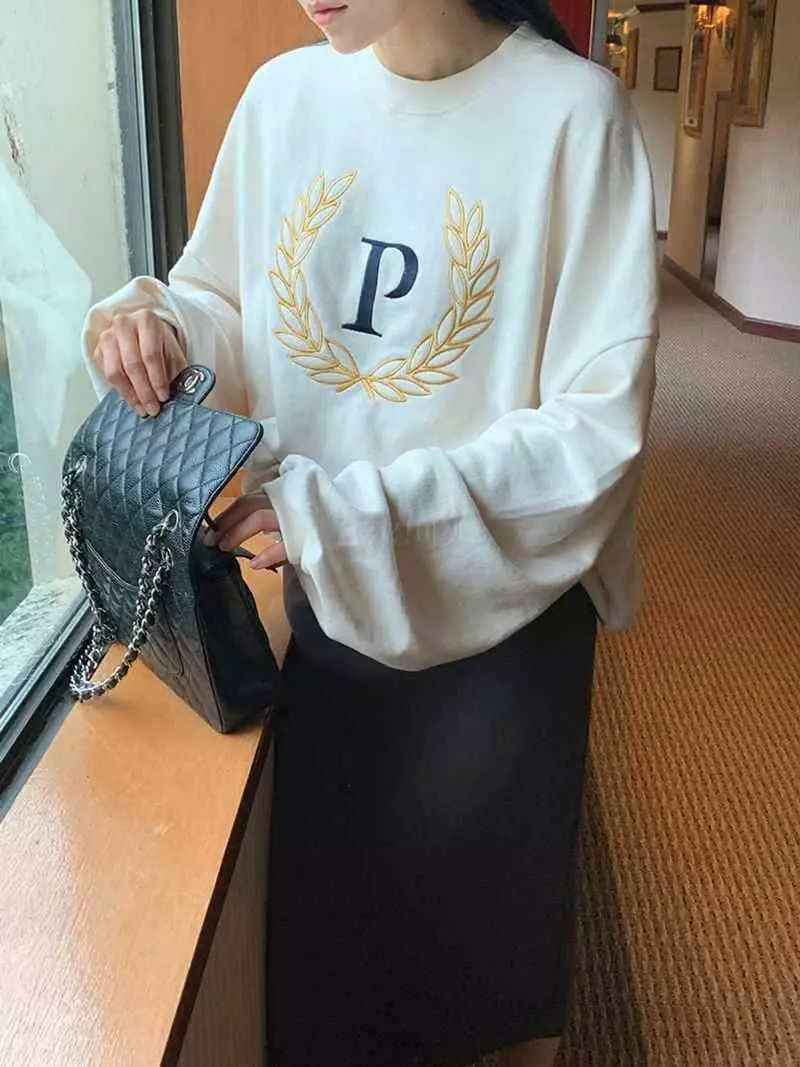 Jkichi - Korean Women Fashion - #momslook - P Sweatshirt - 10