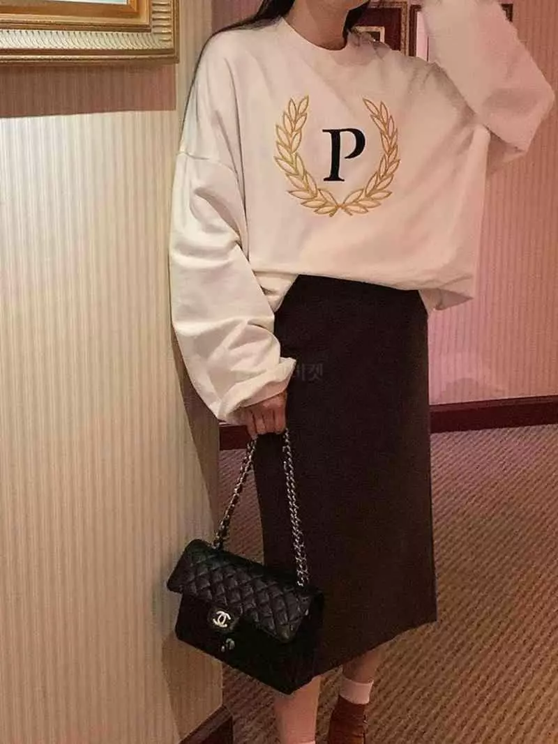 Jkichi - Korean Women Fashion - #momslook - P Sweatshirt - 9