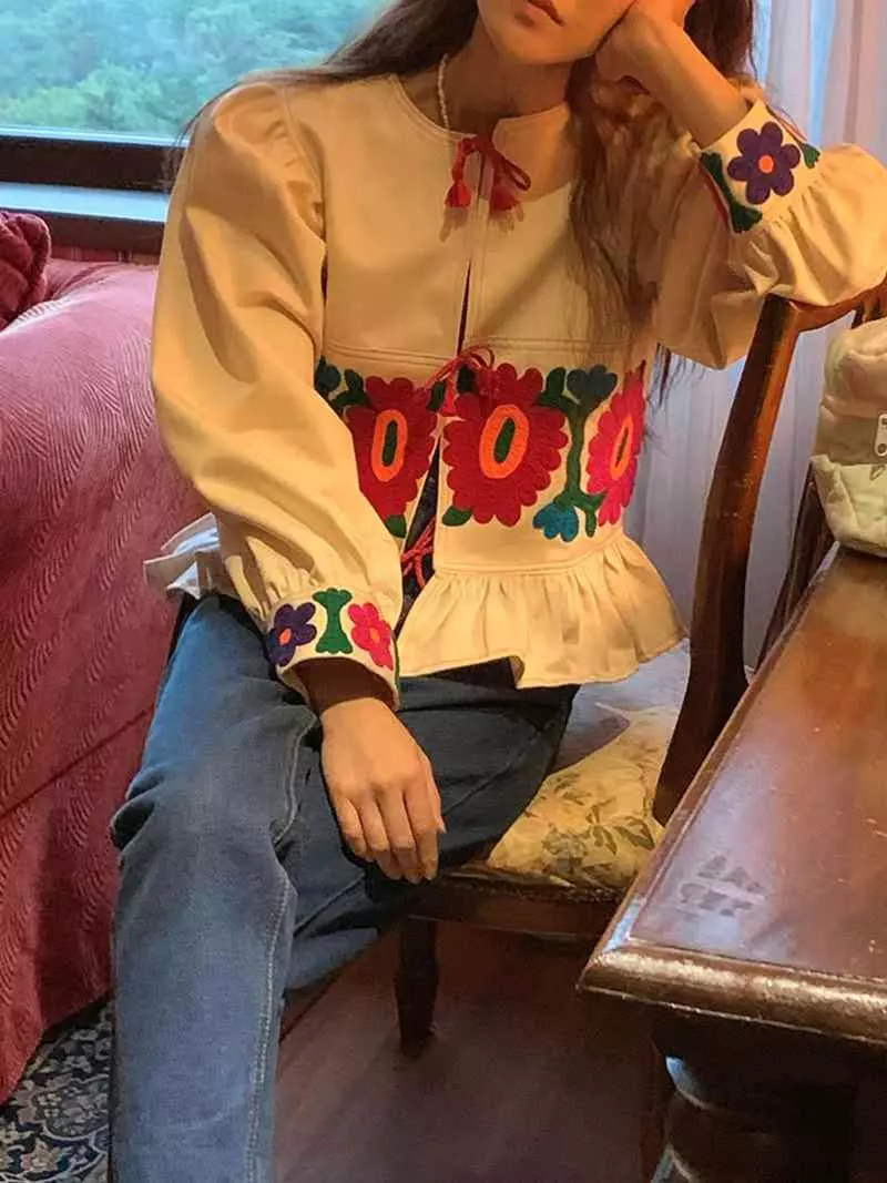 Jkichi - Korean Women Fashion - #momslook - Flower Blouse - 5
