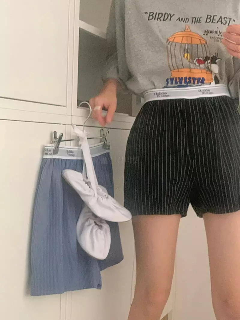 Jkichi - Korean Women Fashion - #momslook - Stripes Pants - 2