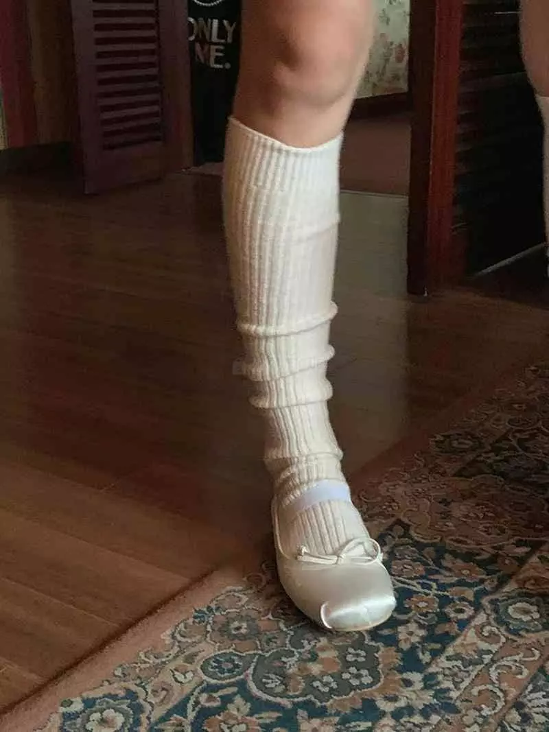 Jkichi - Korean Women Fashion - #momslook - All Rib Socks - 2