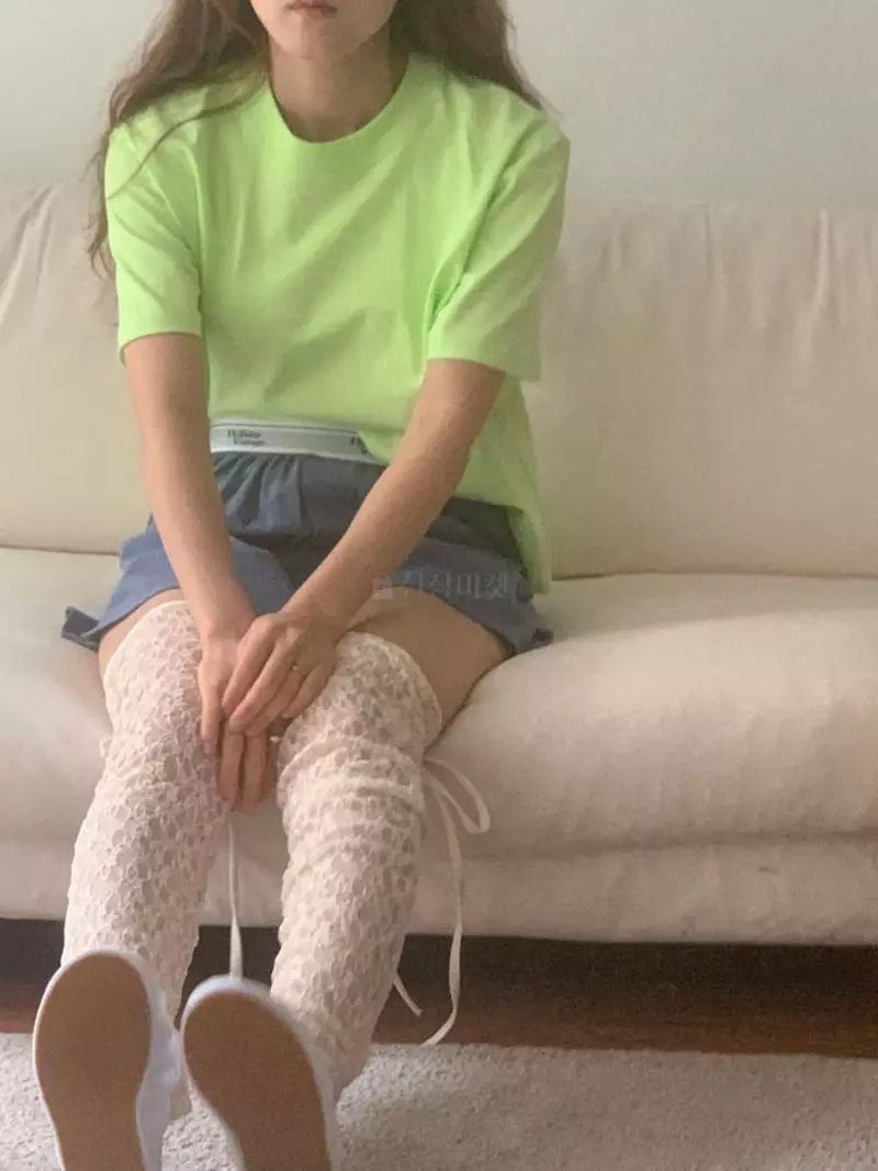 Jkichi - Korean Women Fashion - #momslook - Apple Tee - 5