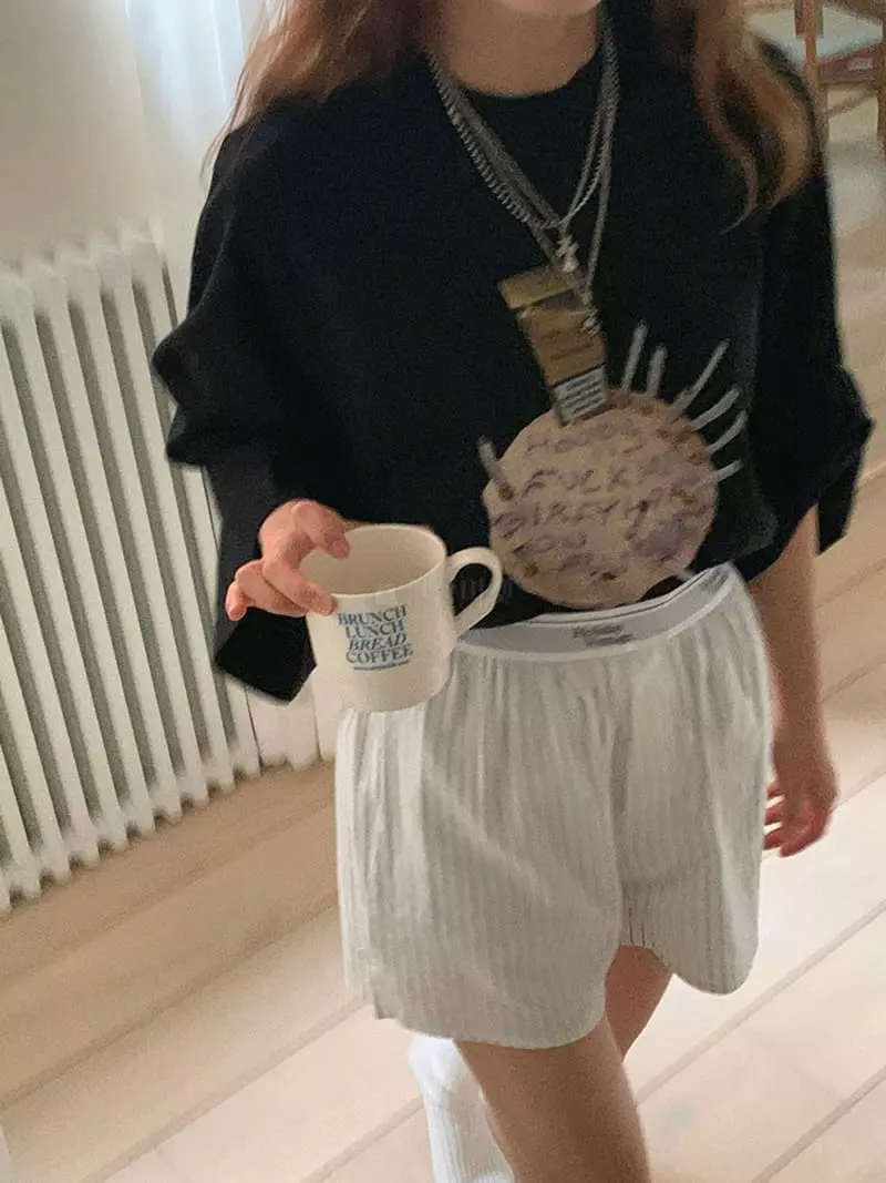Jkichi - Korean Women Fashion - #momslook - Smocked Tee - 12
