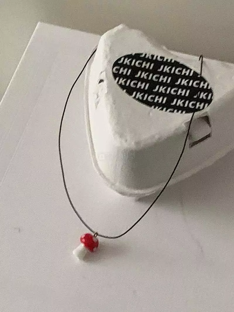 Jkichi - Korean Women Fashion - #momslook - Mushroom Necklace - 6