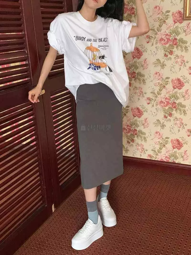 Jkichi - Korean Women Fashion - #momslook - Bird Tee - 8