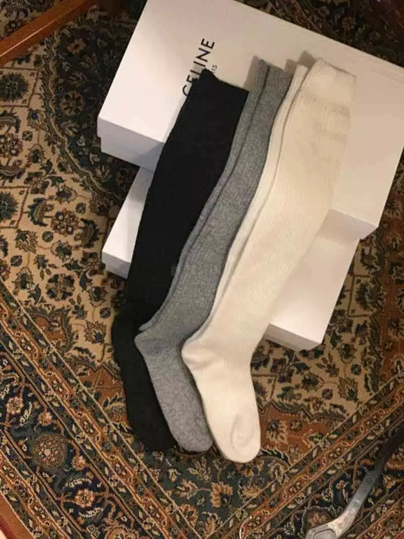 Jkichi - Korean Women Fashion - #pursuepretty - All Rib Socks - 12