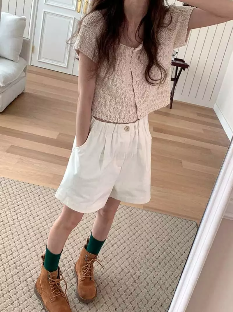 Jkichi - Korean Women Fashion - #restrostyle - Square Cardigan - 8
