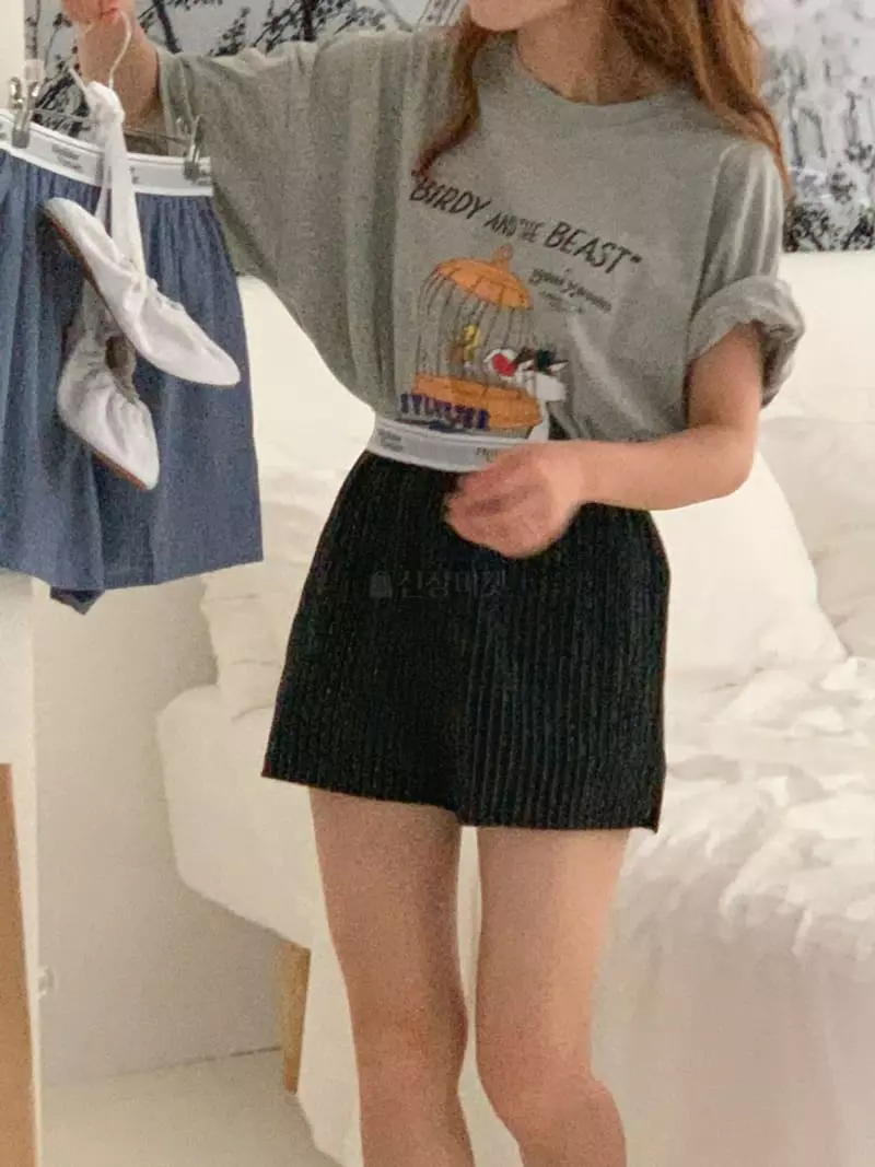 Jkichi - Korean Women Fashion - #shopsmall - Bird Tee
