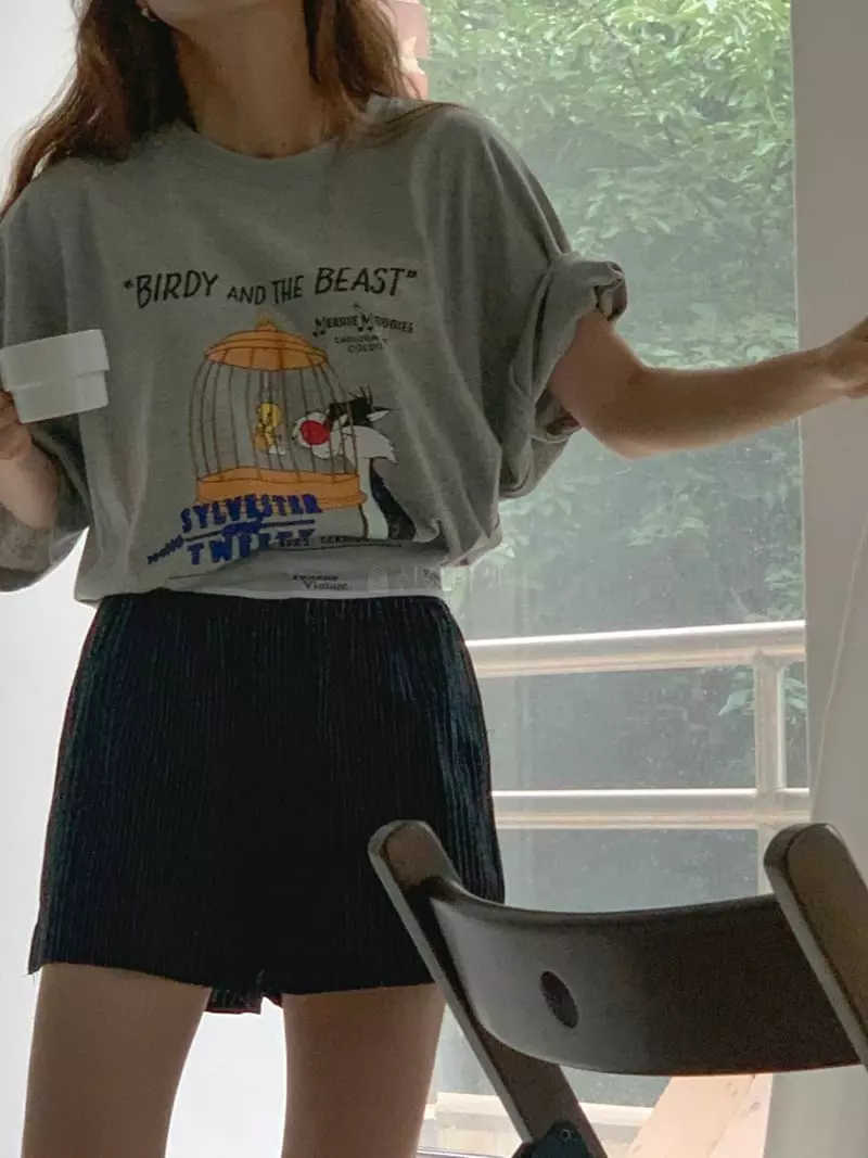 Jkichi - Korean Women Fashion - #thatsdarling - Bird Tee - 2