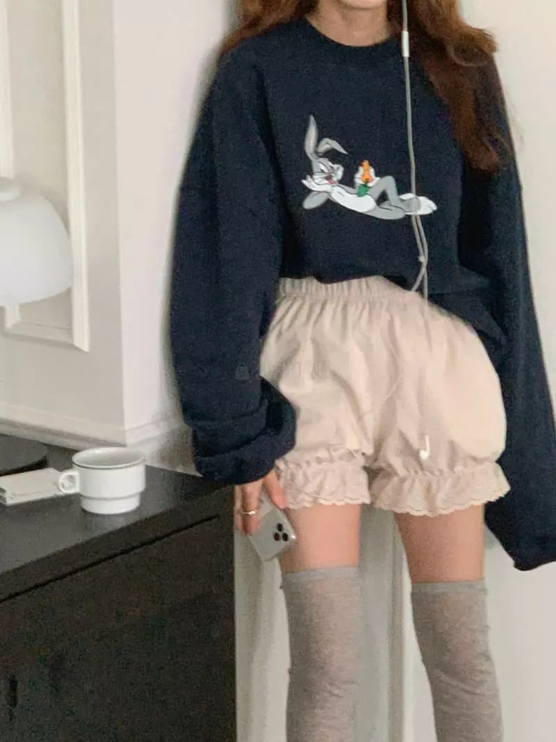 Jkichi - Korean Women Fashion - #thelittlethings - Bunny Sweatshirt - 2