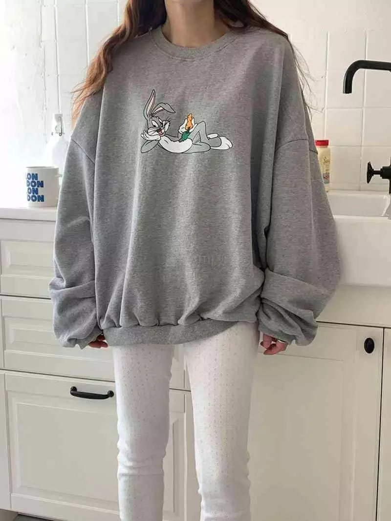 Jkichi - Korean Women Fashion - #womensfashion - Bunny Sweatshirt - 10