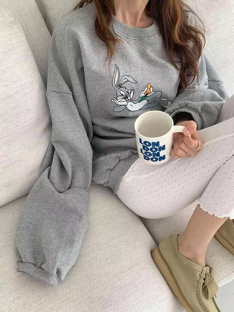 Jkichi - Korean Women Fashion - #womensfashion - Bunny Sweatshirt - 8
