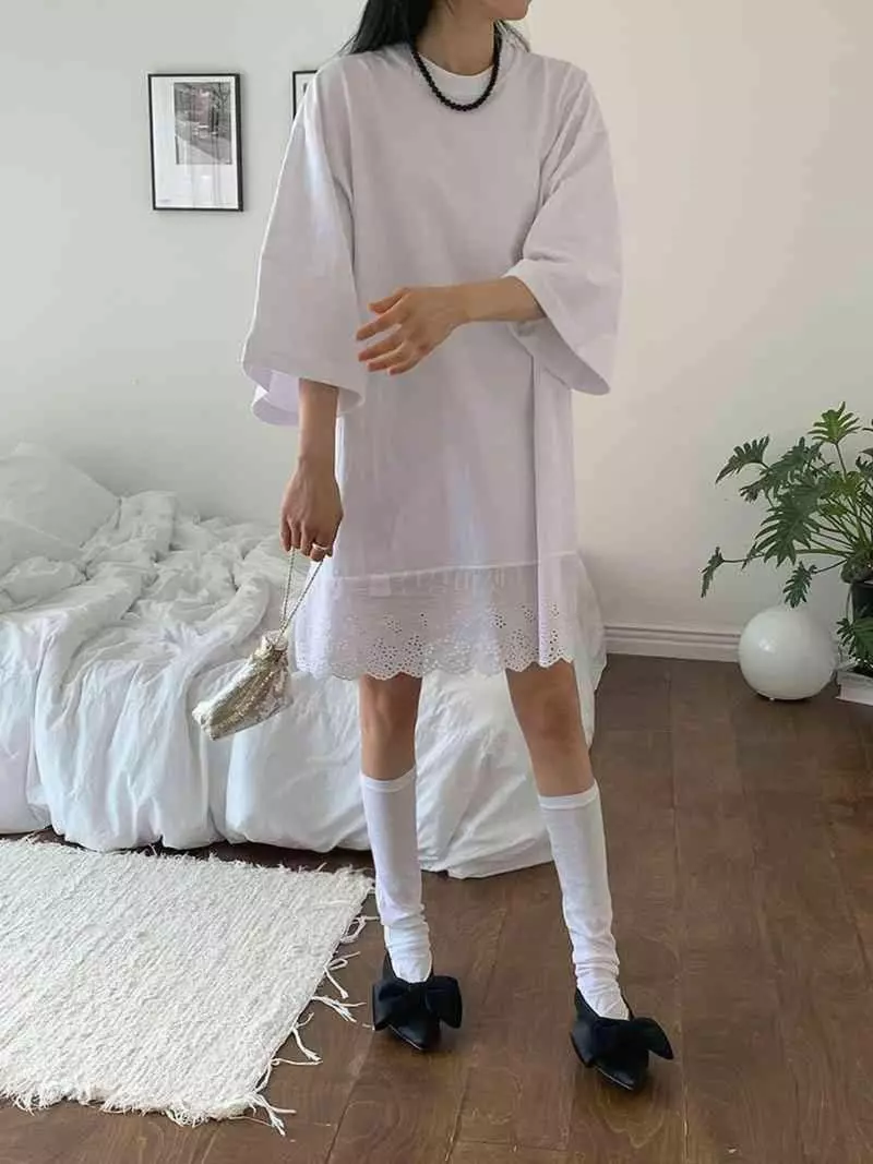 Jkichi - Korean Women Fashion - #womensfashion - Lace Tee - 10
