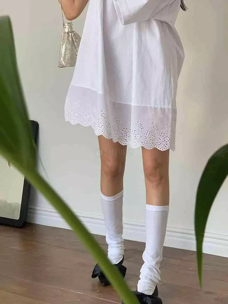 Jkichi - Korean Women Fashion - #womensfashion - Lace Tee - 12