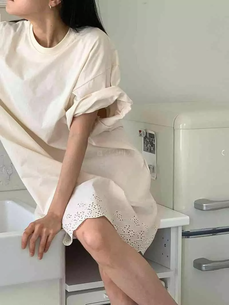 Jkichi - Korean Women Fashion - #womensfashion - Lace Tee - 6