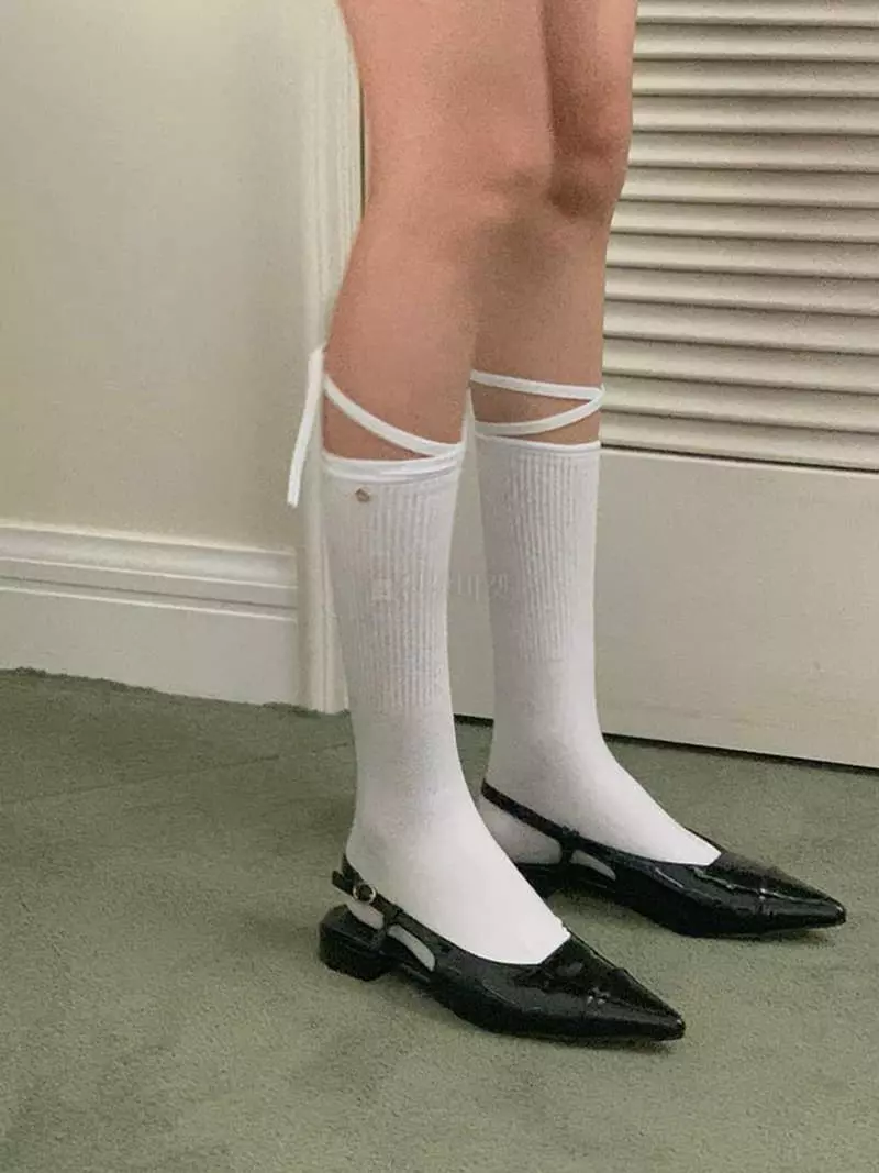 Jkichi - Korean Women Fashion - #womensfashion - Piping Tape Socks - 2