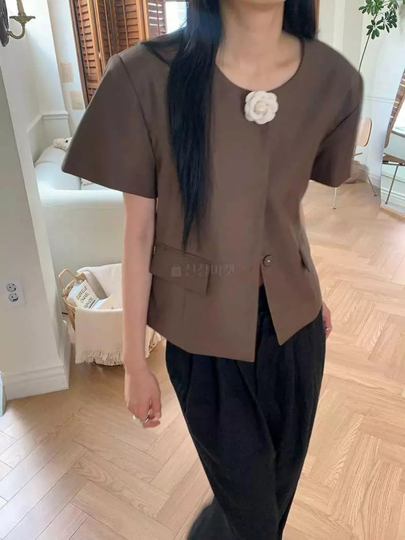 Jkichi - Korean Women Fashion - #womensfashion - Circle Sleeves Jacket - 3