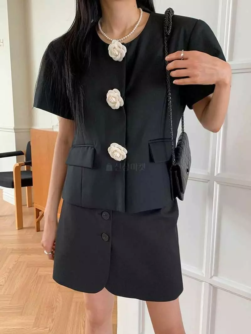 Jkichi - Korean Women Fashion - #womensfashion - Circle Sleeves Jacket - 7