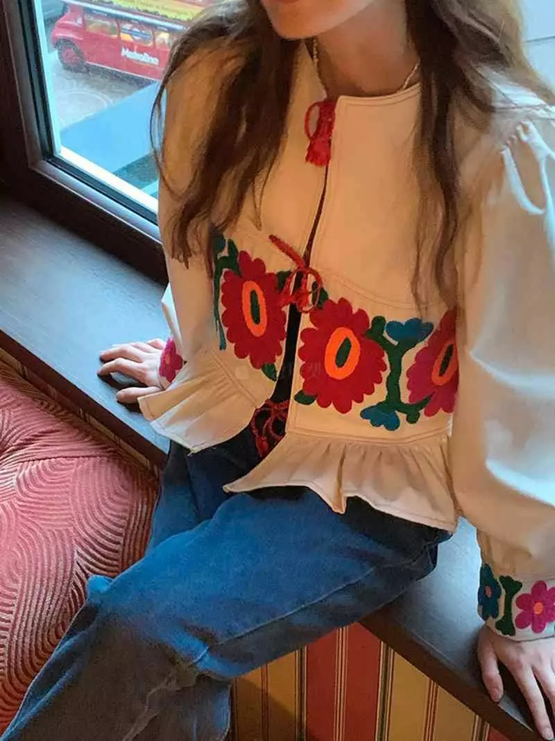 Jkichi - Korean Women Fashion - #womensfashion - Flower Blouse - 8