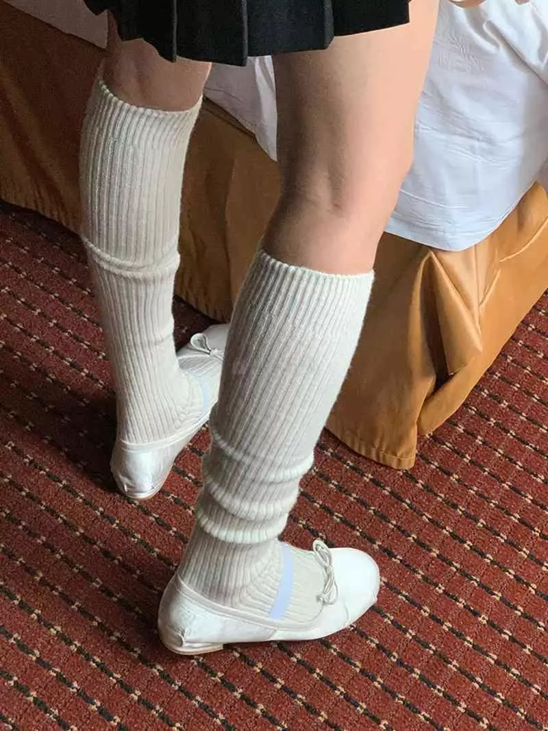 Jkichi - Korean Women Fashion - #womensfashion - All Rib Socks