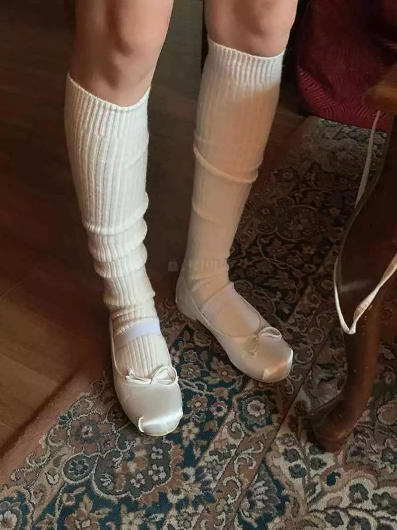 Jkichi - Korean Women Fashion - #womensfashion - All Rib Socks - 3