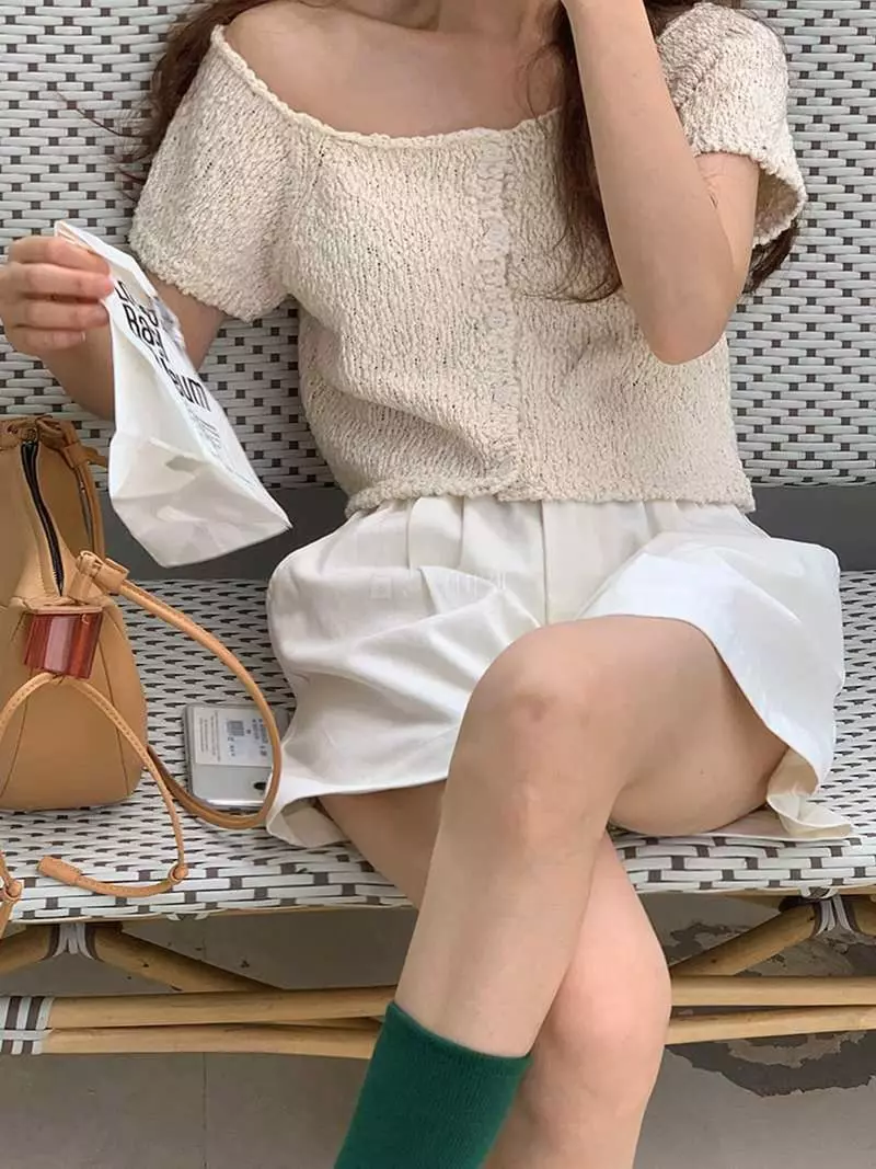 Jkichi - Korean Women Fashion - #momslook - Square Cardigan - 4