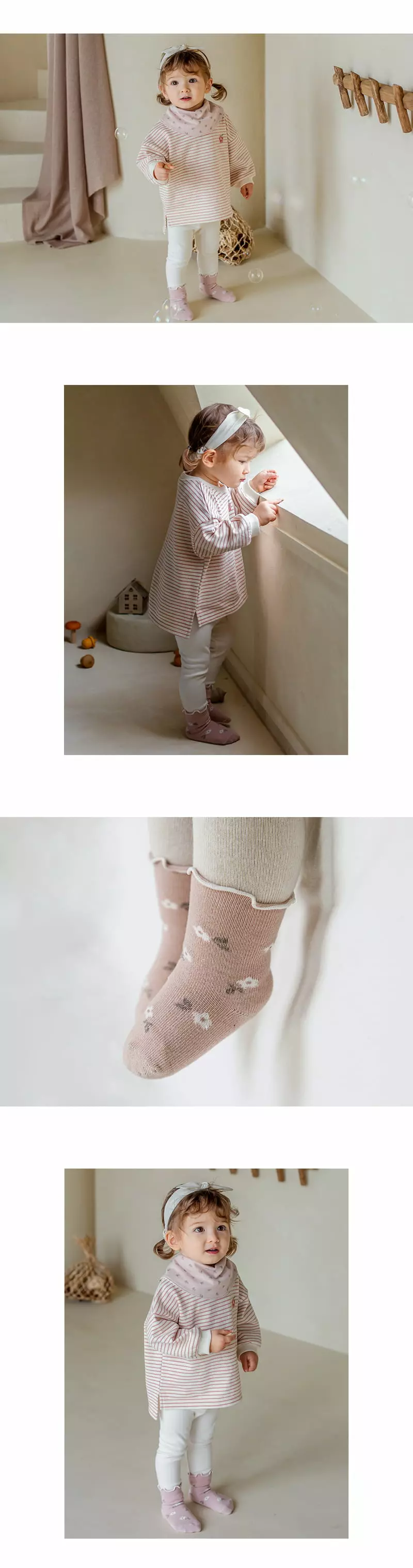 Kids Clara - Korean Baby Fashion - #babyboutique - Momo Flower Socks [set of 5] - 3
