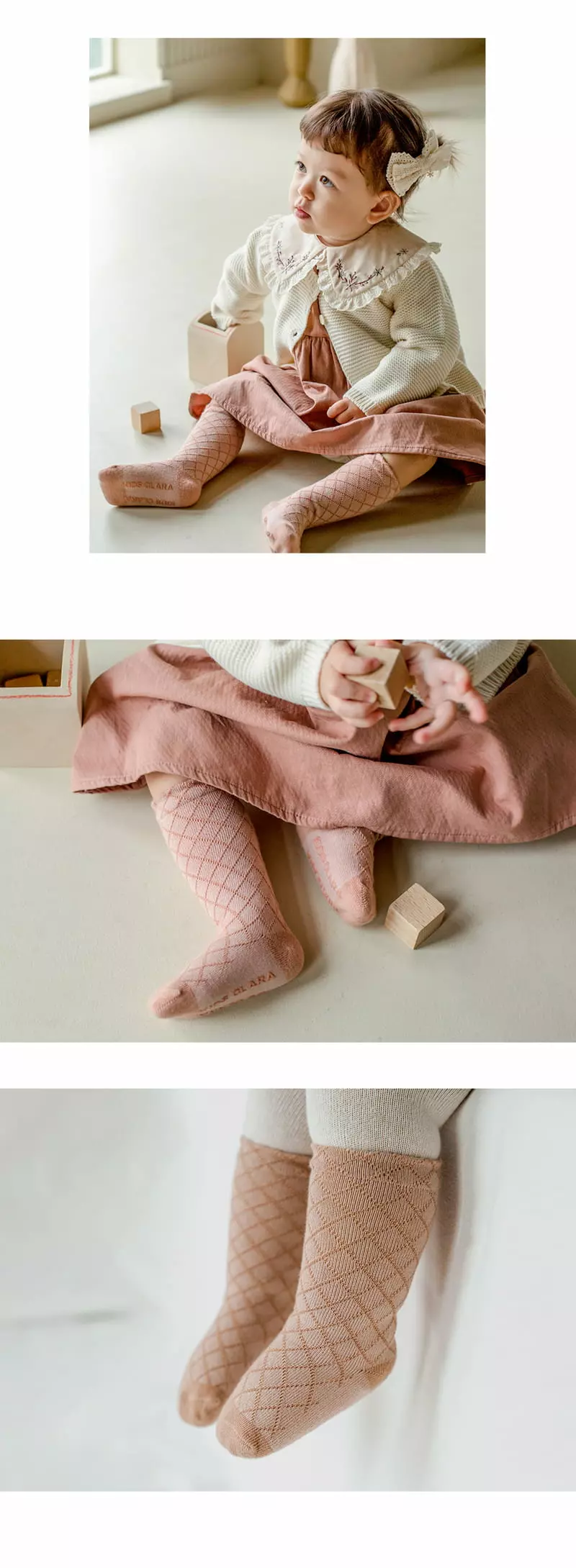 Kids Clara - Korean Baby Fashion - #babyboutique - Ellpin Baby Knee Socks [set of 5] - 5