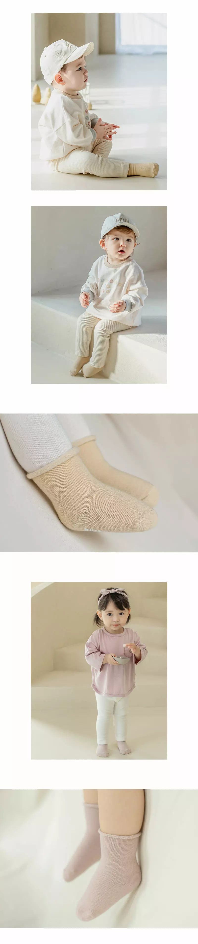 Kids Clara - Korean Baby Fashion - #babyfever - Joy Rollin Baby Socks [set of 5] - 8