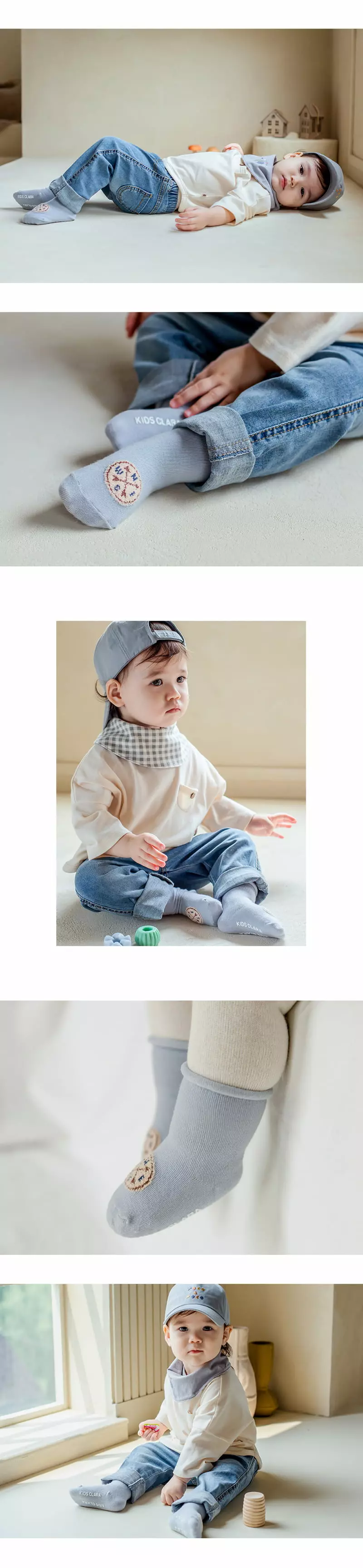 Kids Clara - Korean Baby Fashion - #babyfever - Berni Rollin Socks [set of 5] - 3