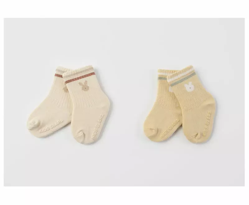 Kids Clara - Korean Baby Fashion - #babyfashion - Noi Socks [set of 5] - 4