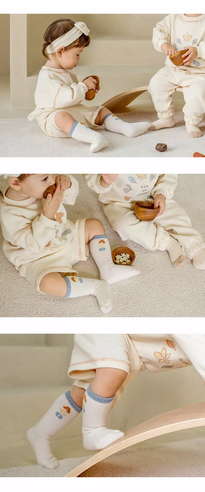 Kids Clara - Korean Baby Fashion - #babyfever - Bael Baby Knee Socks [set of 5] - 3