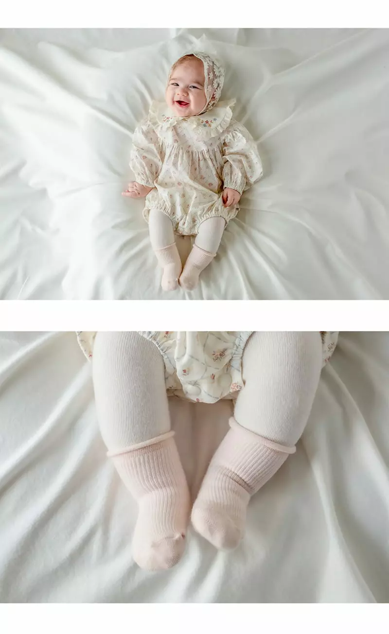 Kids Clara - Korean Baby Fashion - #babygirlfashion - Plain Socks  [set of 5] - 3