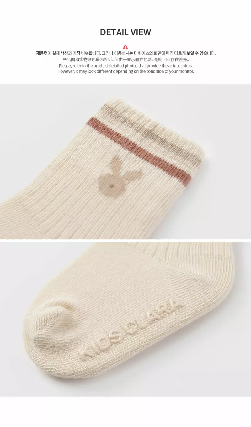 Kids Clara - Korean Baby Fashion - #babylifestyle - Noi Socks [set of 5] - 6