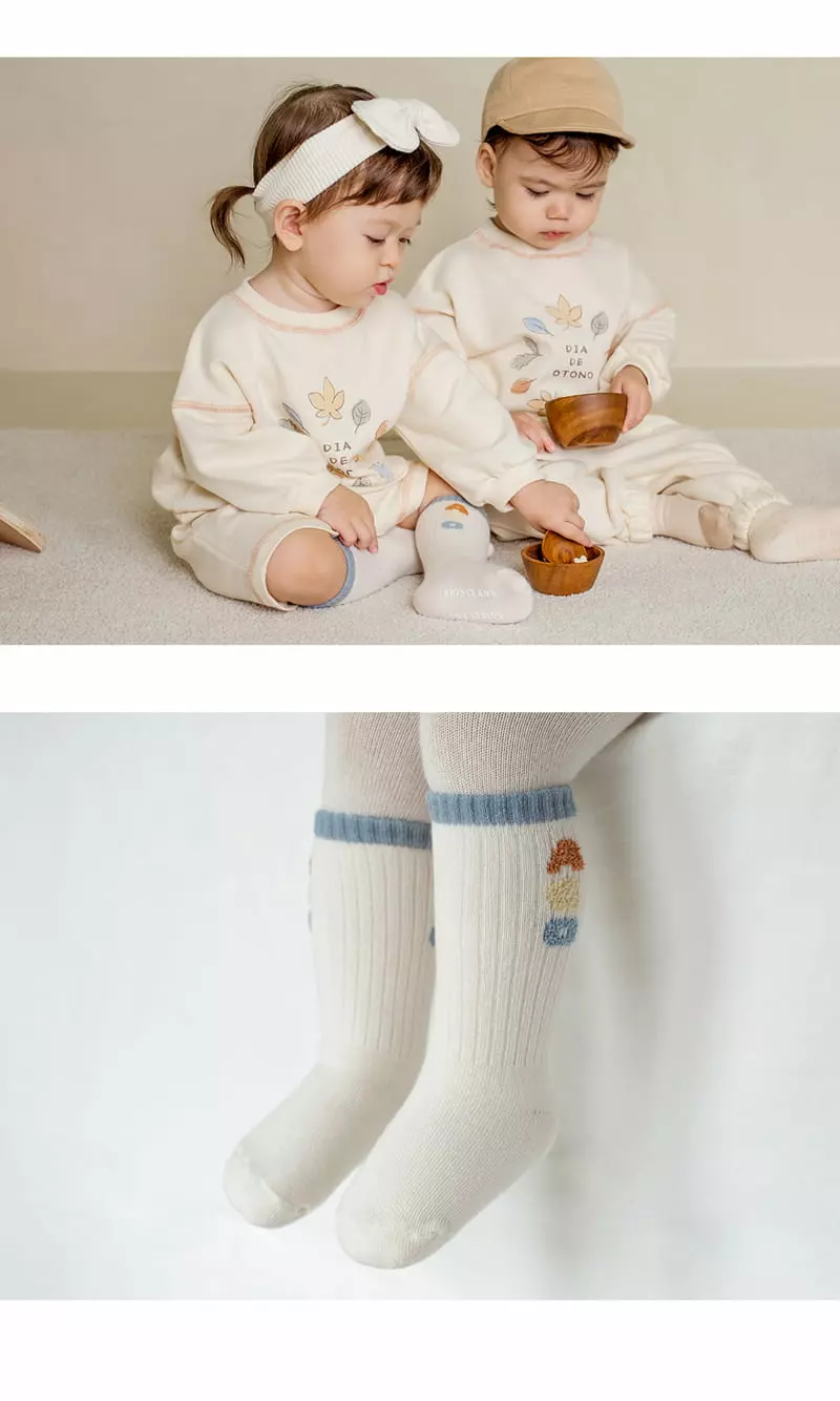 Kids Clara - Korean Baby Fashion - #babylifestyle - Bael Baby Knee Socks [set of 5] - 5
