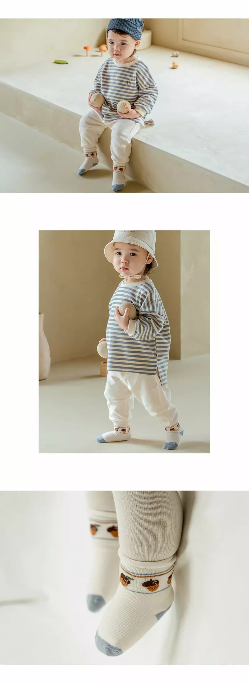 Kids Clara - Korean Baby Fashion - #babyoninstagram - Tibo Rollin Sock [set of 5] - 3