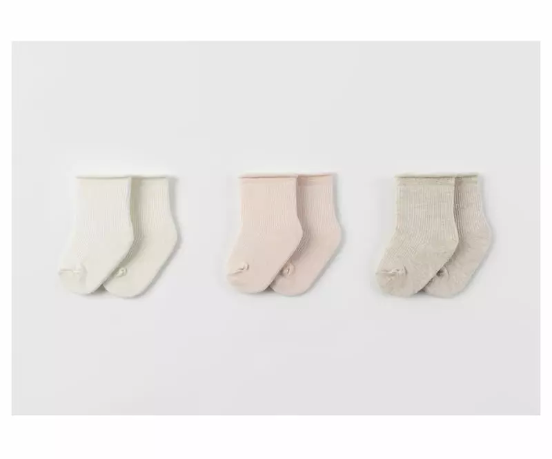 Kids Clara - Korean Baby Fashion - #babyoninstagram - Plain Socks  [set of 5] - 5