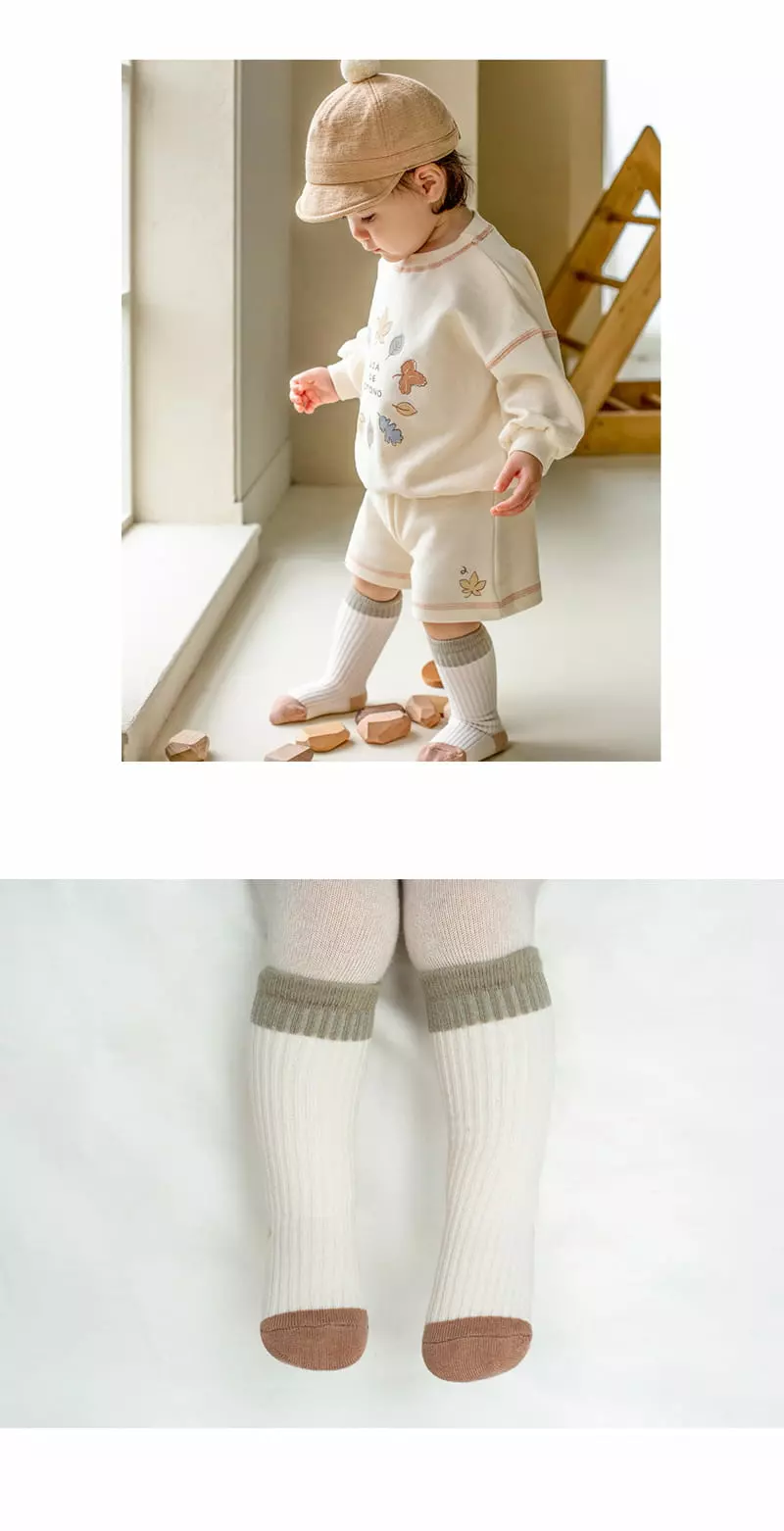 Kids Clara - Korean Baby Fashion - #babyoutfit - Poby Knee Socks [set of 5] - 5