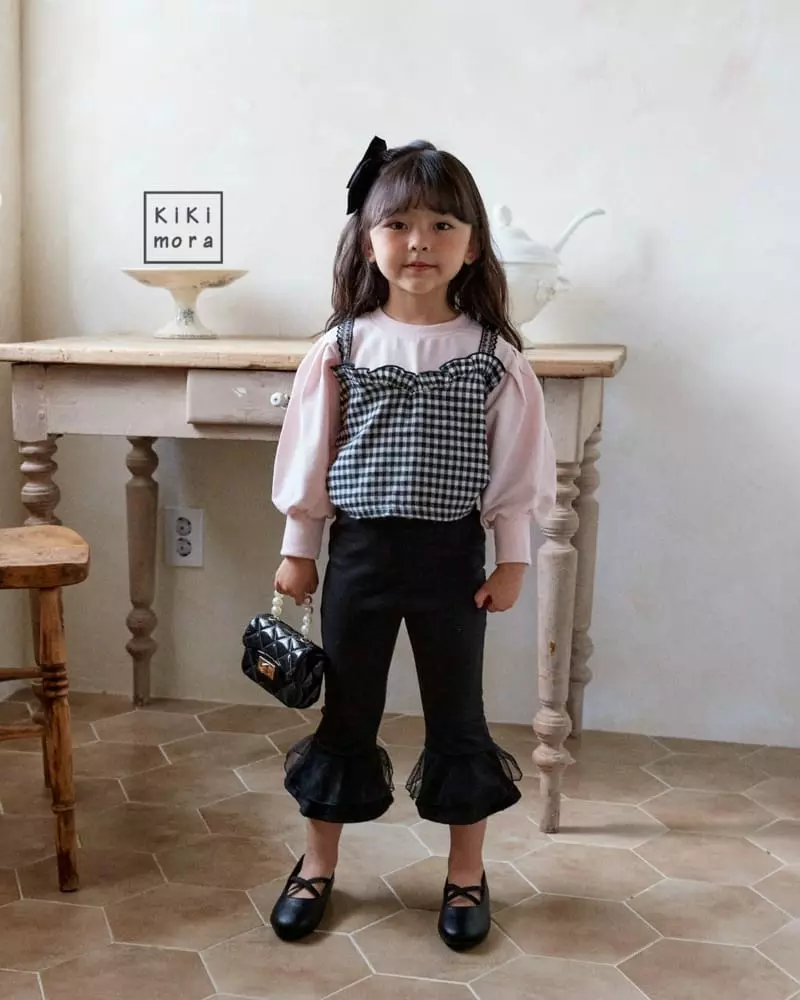 Kikimora - Korean Children Fashion - #Kfashion4kids - Check Bustier - 9