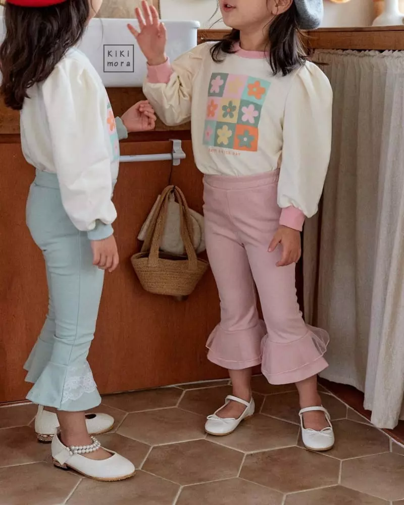 Kikimora - Korean Children Fashion - #Kfashion4kids - Lace Bootscut Pants - 5