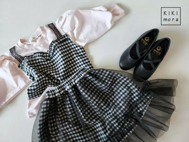 Kikimora - Korean Children Fashion - #childofig - Check Sha Skirt - 3