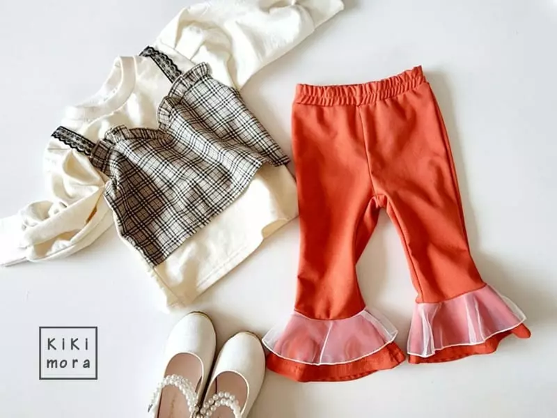 Kikimora - Korean Children Fashion - #childofig - Check Bustier