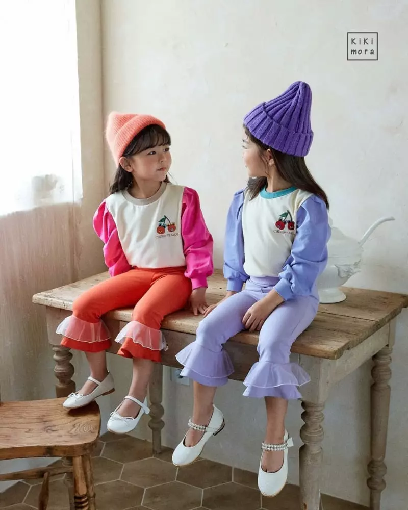Kikimora - Korean Children Fashion - #childrensboutique - Cherry Color Tee - 8