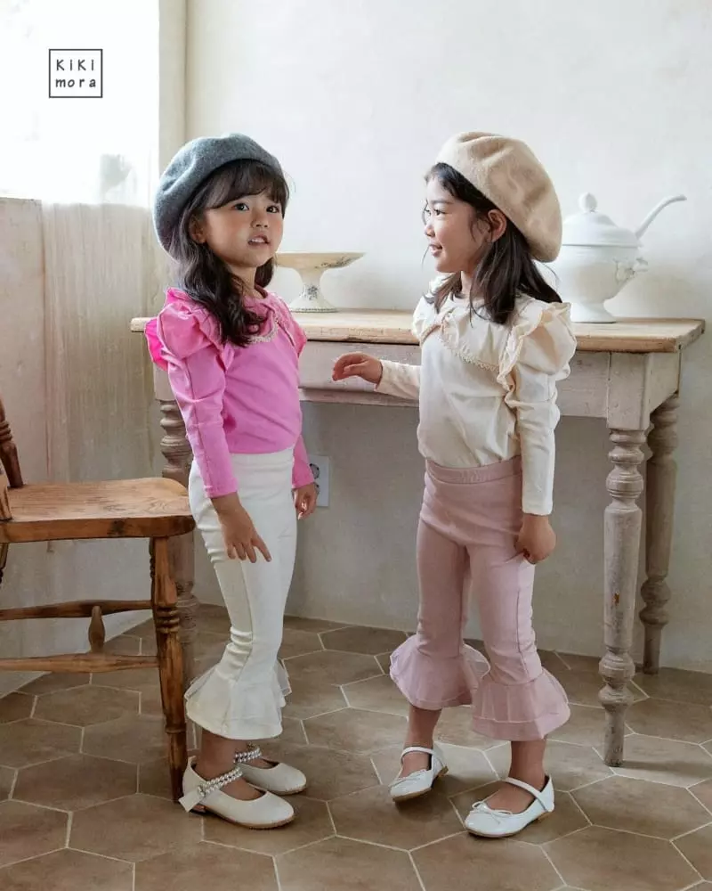 Kikimora - Korean Children Fashion - #childrensboutique - Lovely Frill Tee - 5